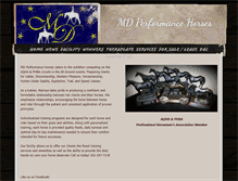 Tablet Screenshot of mdperformancehorses.com
